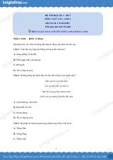Đề thi học kì 1 Văn 6 Cánh diều - Đề số 2